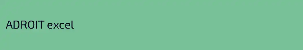 ADROIT excel